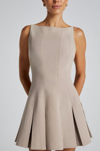 Solid Color Wide Hem Sleeveless Cocktail Dress image 10