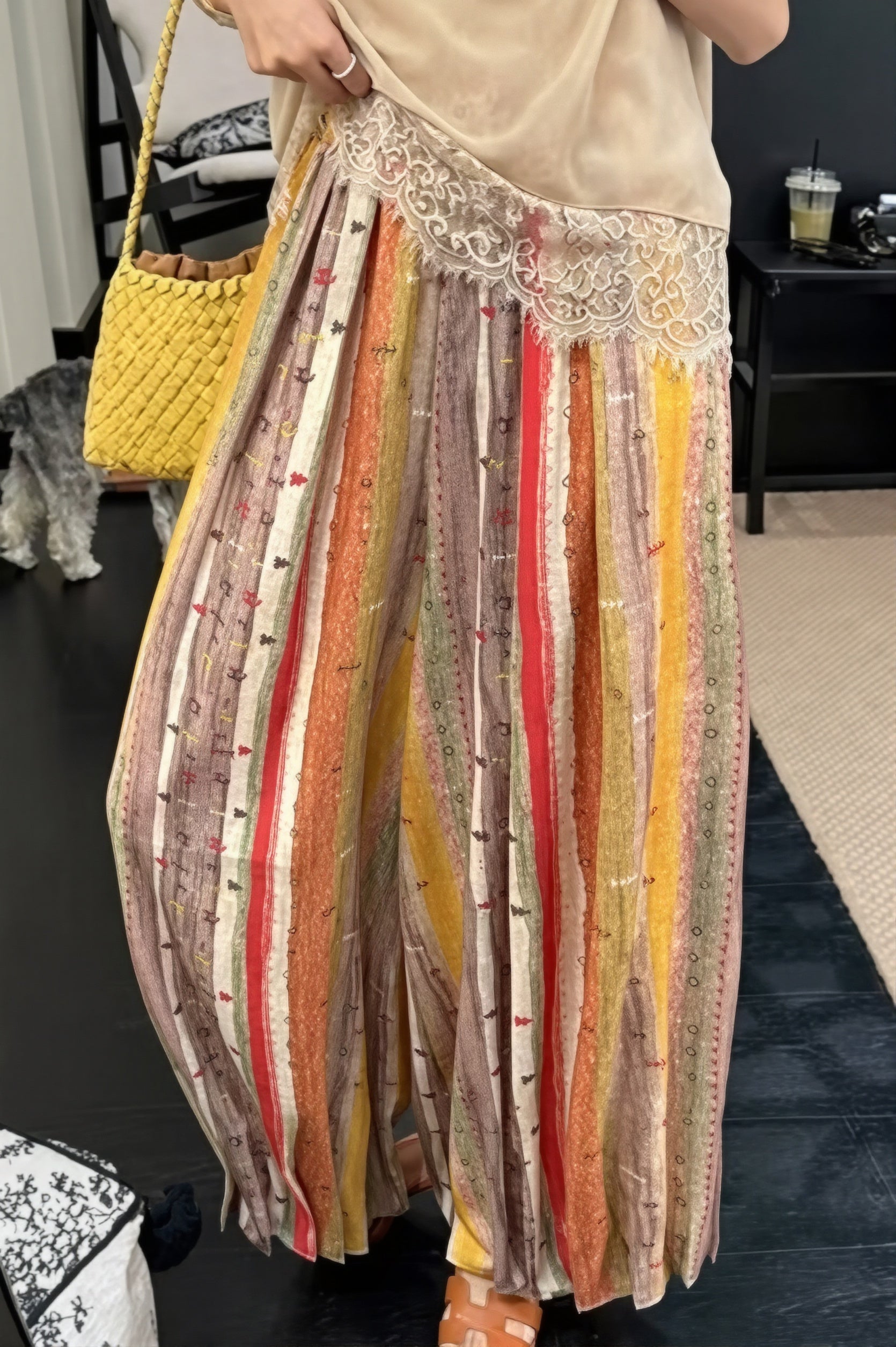Vacation Casual Rainbow Pumpkin Pants image 1