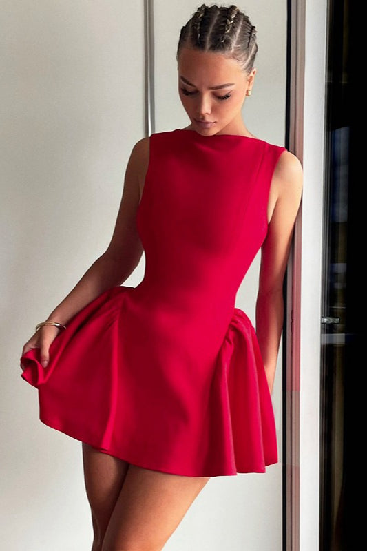 Solid Sleeveless Backless Bodycon Cocktail Dress image 8