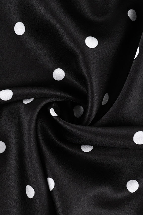 Polka Dot Straight Leg Casual Pants image 6