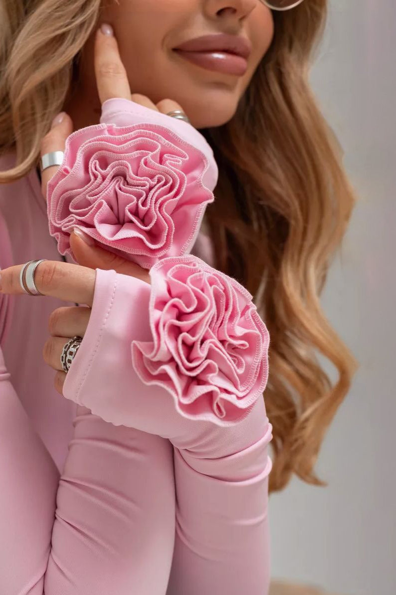 3D Floral Slim-Fit Long Sleeve Tee image 5