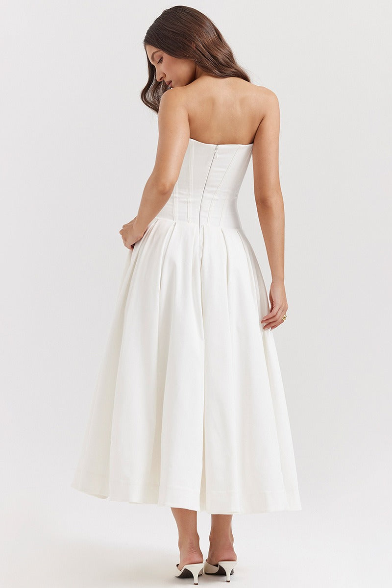 Strapless Corset A-Line Party Dress image 15