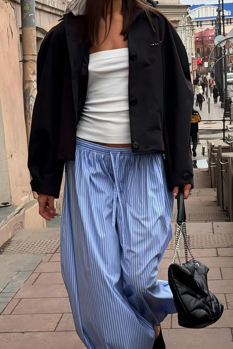 Striped Loose Fit Bloomers pant image 4