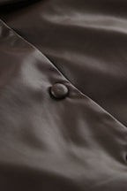 Classic Brown PU Crop Coat image 8