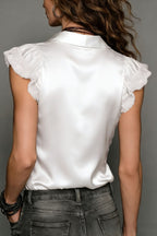 Light Mercerized Floral Lace Blouse image 8