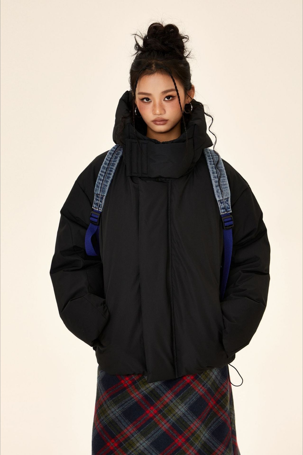 Unisex High Neck Puffer Jacket image 4