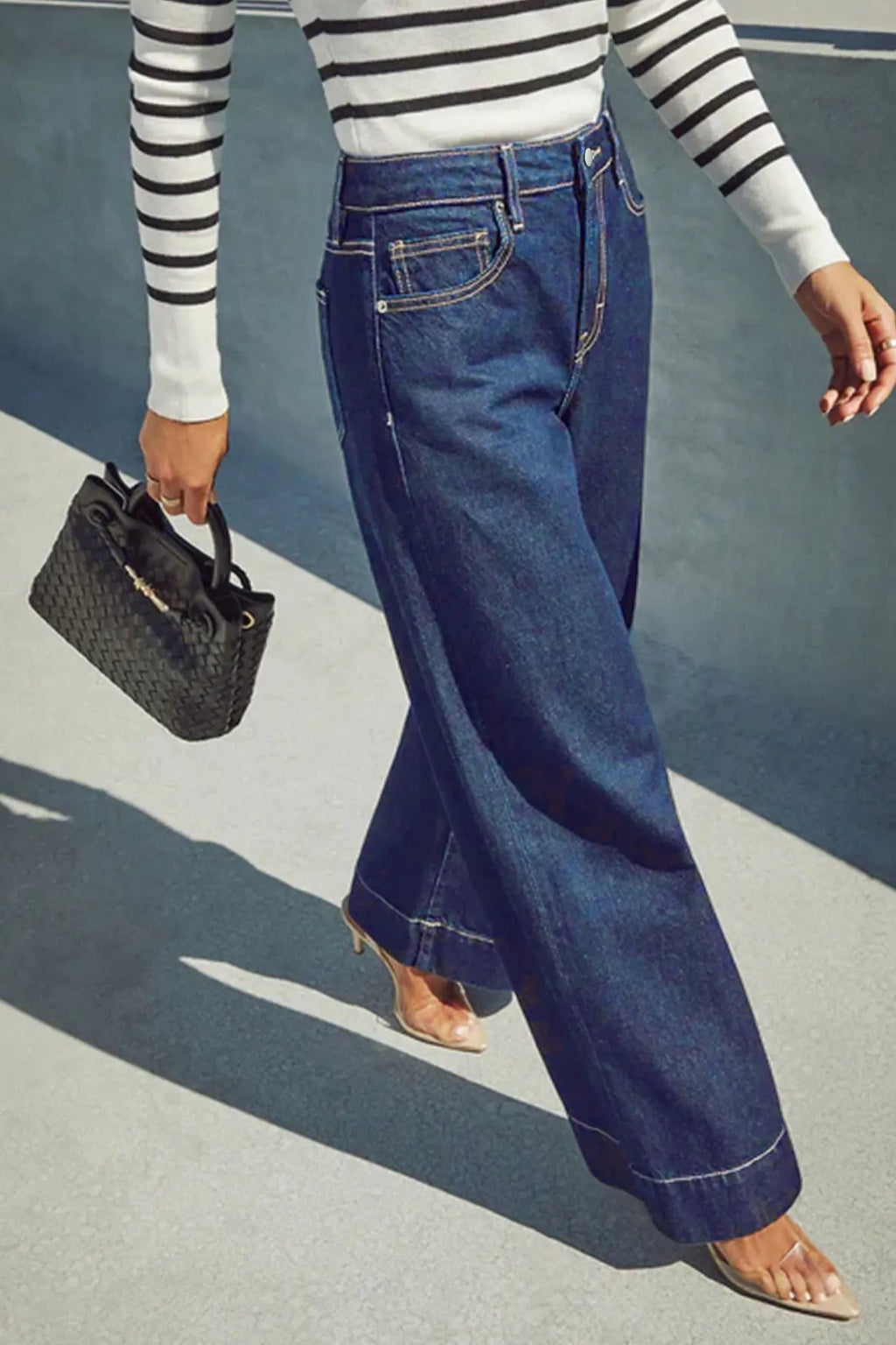 High Waist Wide Leg Jeans image 1