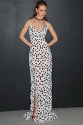 Floral Backless High Split Cami Maxi Dress image 1