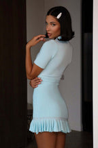 Sweet Ribbed Short Sleeve Mini Dress image 9