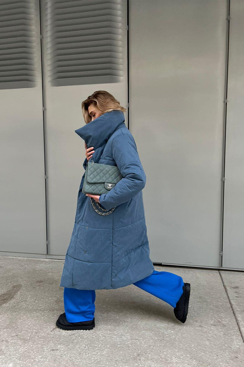 Long Stand Collar Puffer Jacket image 10