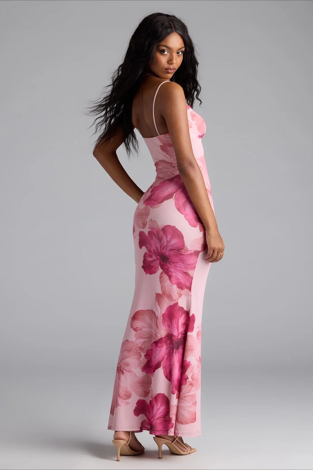 Cami Floral Print Bodycon Maxi Dress image 4