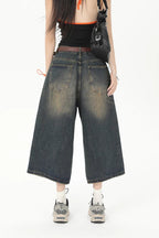 Vintage Y2K Loose Cropped Jeans image 40