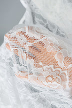 Sexy Long Sleeve Tie Front Lace Blouse image 7