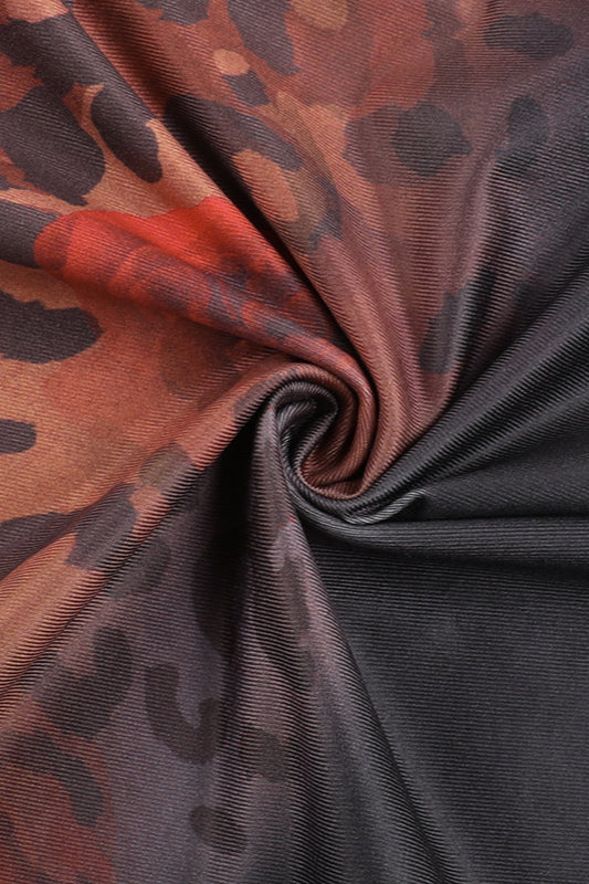 Strapless Backless Leopard Print Maxi Dress image 6