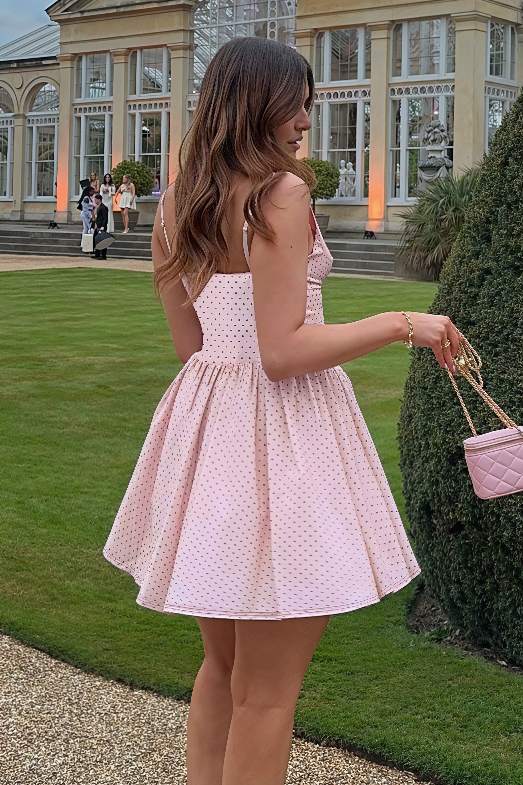 Vacation Polka Dot Swing Mini Dress image 4