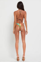 Chic Color Block Print Bra And Panty Set Bikini Sets image 5