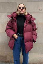 Heavy Duty Zipped Hooded Puffer Jacket image 13
