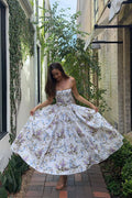 Sexy Cami Fitted Waist Elegant Floral Dress image 1