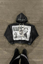 Color Block Rhinestone Street Hoodie image 2
