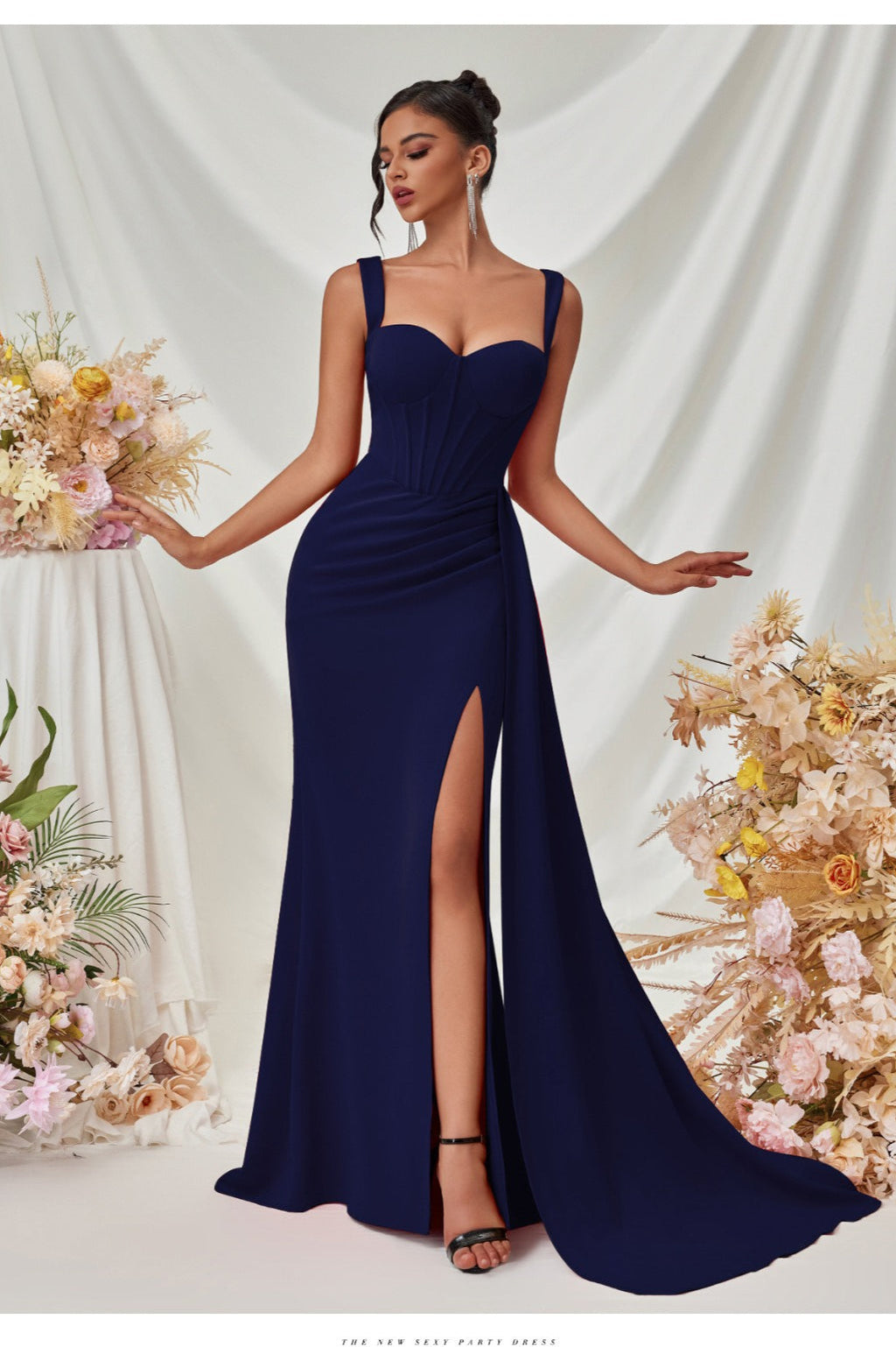 Sexy Bodycon Slit Maxi Party Dress image 13