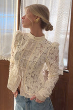 Vintage Lace Button Blouse image 3