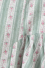 Fresh Floral Striped Cami Midi Dress image 5