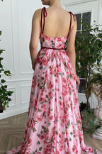 Vintage Print Sexy Cami Vacation Maxi Dres image 3