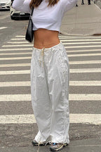 Fashionable Low-Waisted Drawstring Cargo Pant image 1