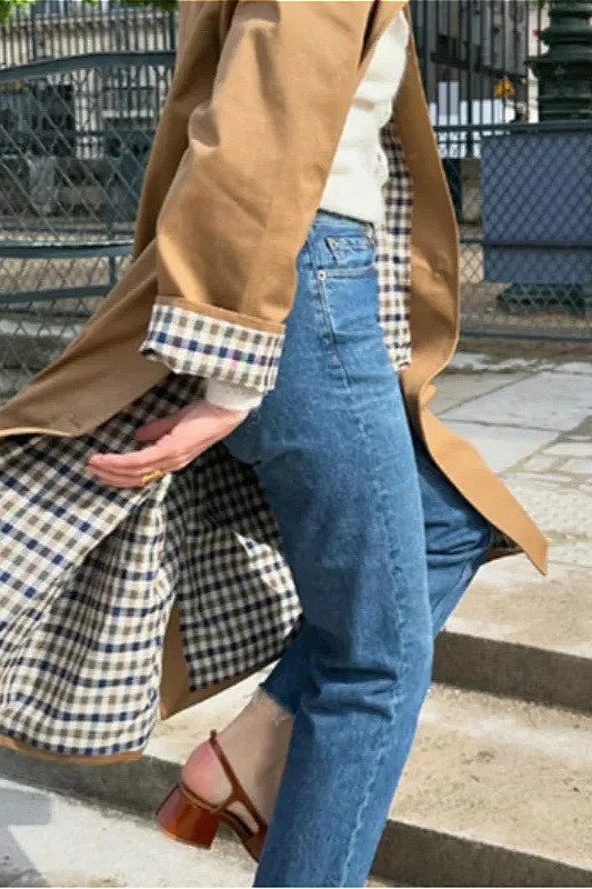 Collared Buttoned Trench Cargo Overcoat image 3