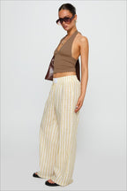 Colorblock Striped Wide-Leg Relaxed Pants image 8