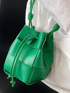 Carmen Bucket Bag detail view styled for Avrienne