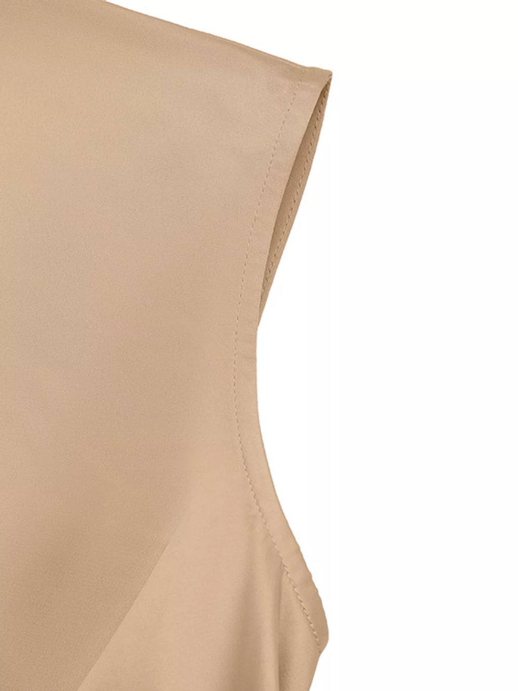 Anais Satin Dress detail view styled for Avrienne