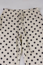 Vintage Polka Dot Flared Loose Casual Pants image 5