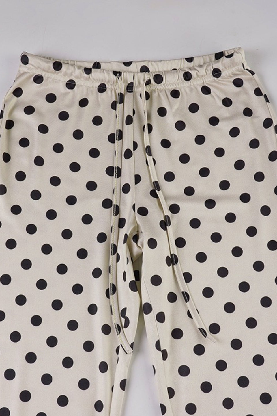 Vintage Polka Dot Flared Loose Casual Pants image 5