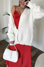 Plush V-Neck Cardigan image 13