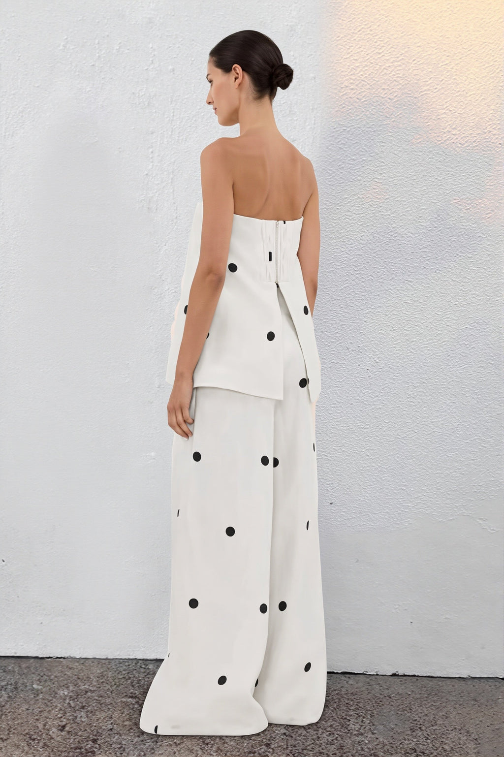 Cotton Polka Dot Cami Wide Leg Pants Two Piece Set image 5