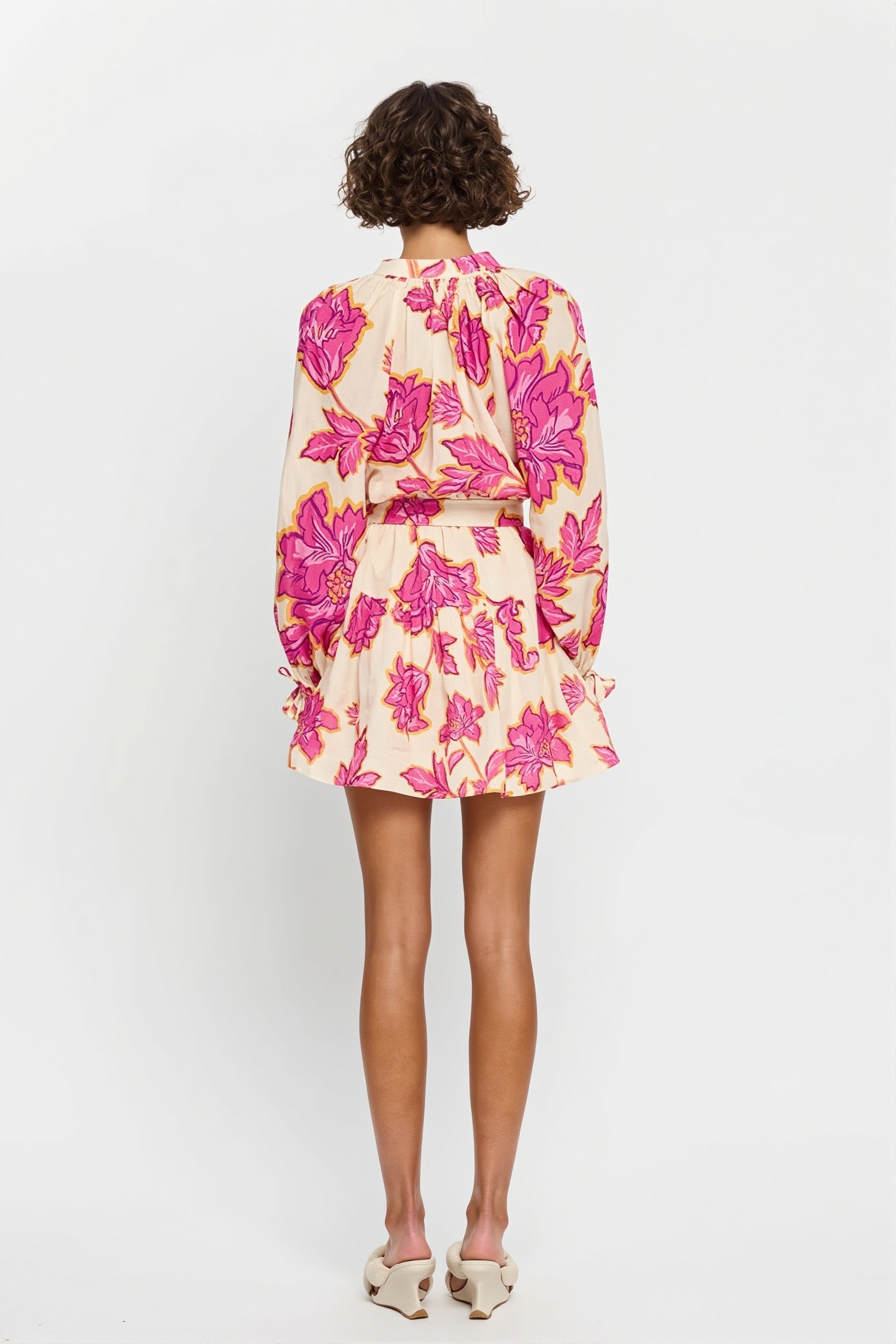 Sexy All Over Print Long Sleeve Slim Mini Dress image 4