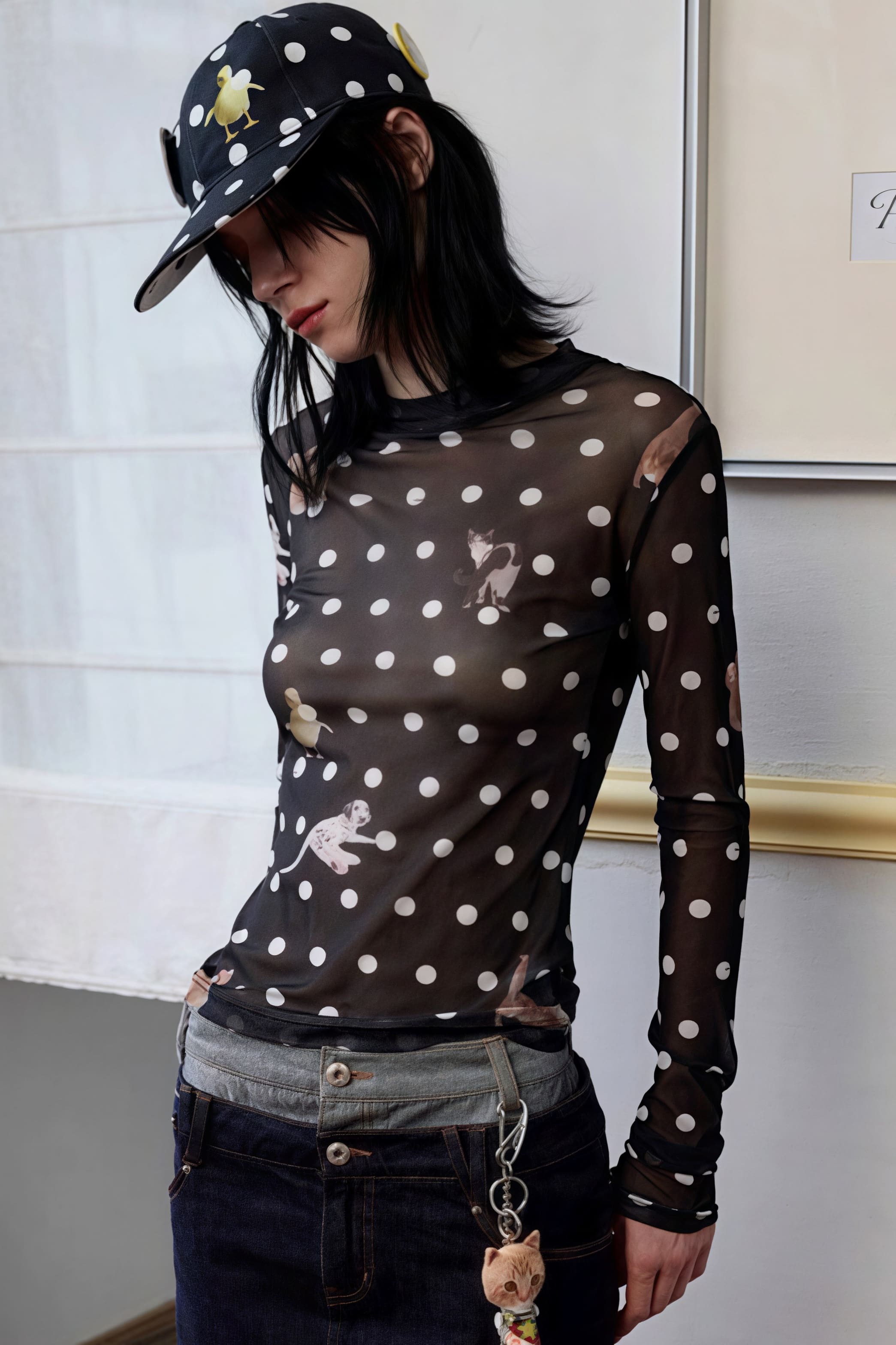 Slim Fit Short Length Animal Print Blouse image 6