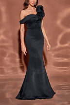Flutter Sleeve Little Black Formal Dress image 6