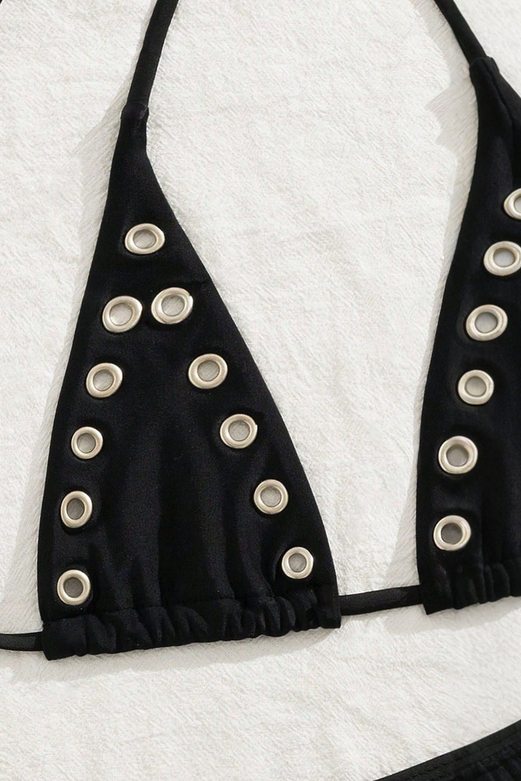 Black Eyelet Elegant Bikini Set image 4