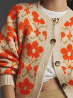 Long Sleeve Jacquard Cardigan image 5