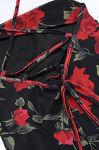 Floral Print Spaghetti Strap Bodycon Floral Dress image 5