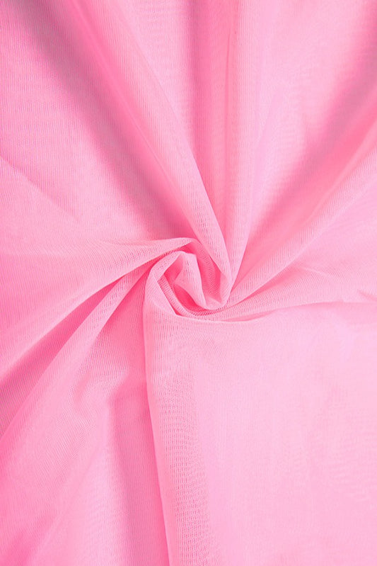 Mesh Splicing Halter Tie Maxi Dress image 7