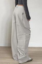 Retro Low-Waisted Pocket Denim Cargo Pant image 4