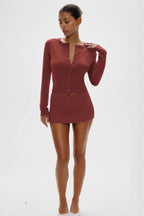 Retro Lazy-Style Versatile Crew-Neck Long-Sleeve Knit Cardigan image 3