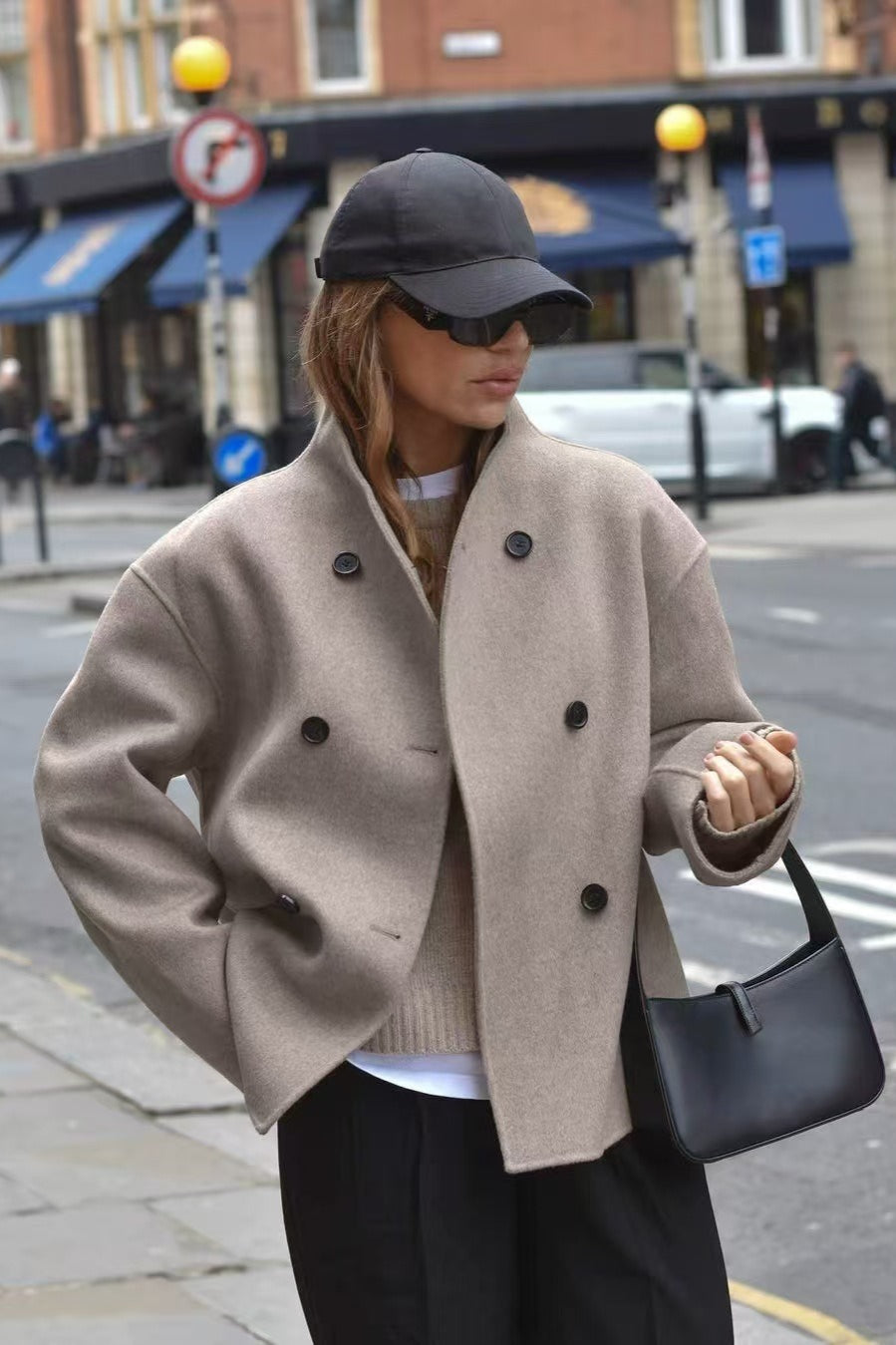 Winter Wool Stand Collar Long Jacket image 1