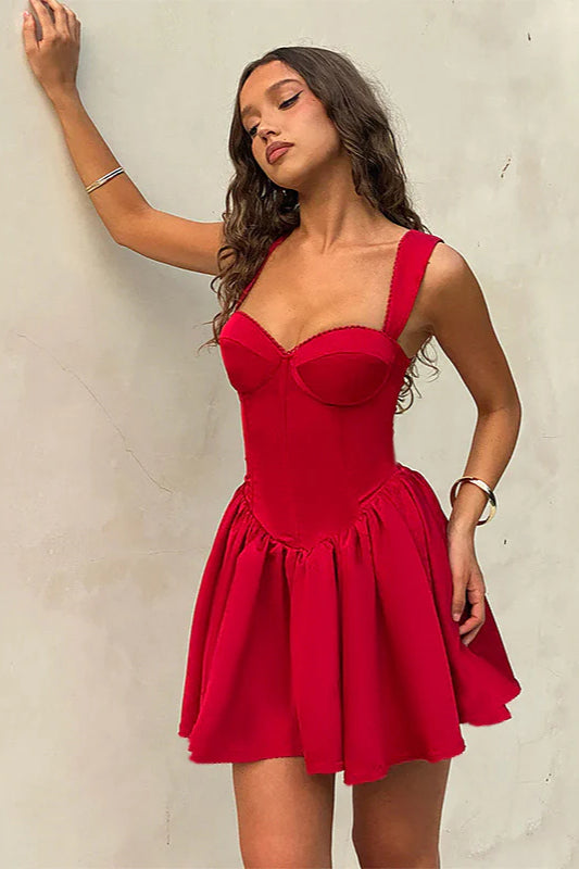 Floral Jacquard A-Line Backless Bow Party Dress image 1