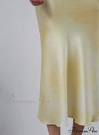 90s Forever Cowl Neck Graceful Maxi Silk Slip Dress image 7