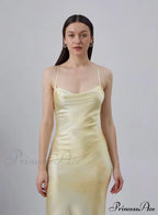 90s Forever Cowl Neck Graceful Maxi Silk Slip Dress image 2