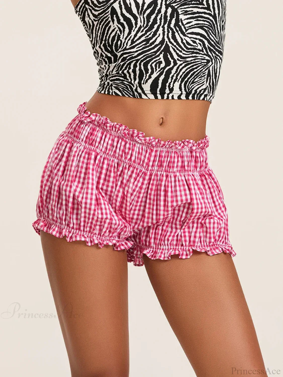 90s Plaid Lantern Bloomer Short image 3